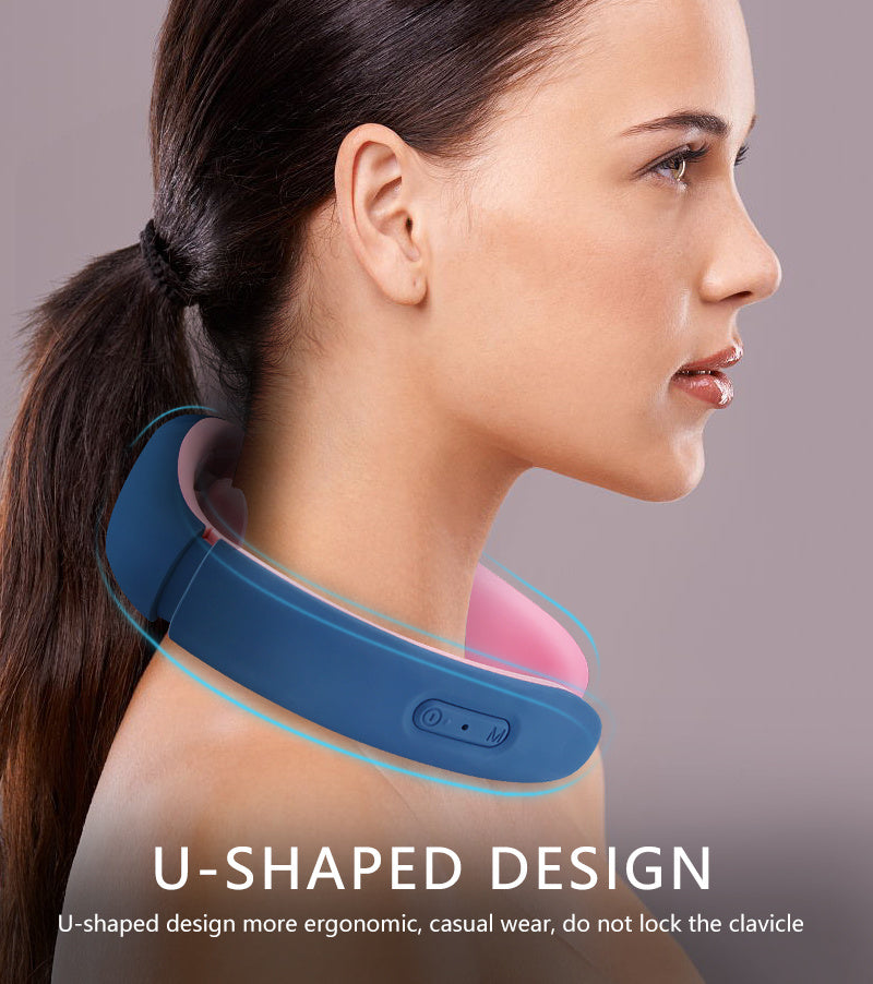 Neck Massager Shoulder Electric Pulse Cervical Traction Collar Therapy Deep Tissue Pain Relieve Stimulator Health Care Massage Neck Massager Shoulder Electric Pulse Cervical Traction Collar Therapy Deep Tissue Pain Relieve Stimulator Health Care Massage